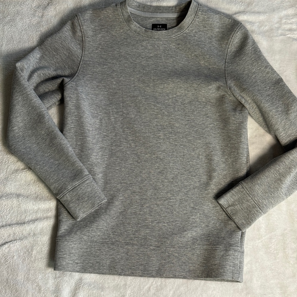 Women's Under Armour Crew Neck Sweatshirt Size XS Gray Long Sleeve